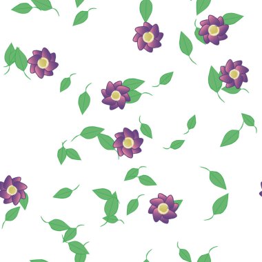 yaz çiçekleri arka plan, vektör illüstrasyonu