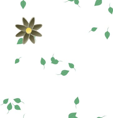 yaz çiçekleri arka plan, vektör illüstrasyonu