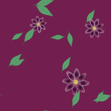 çiçek vektör illüstrasyonu, güzel botanik arkaplan