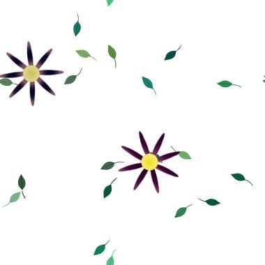 Renkli çiçek arkaplanı, çiçek vektör illüstrasyonu