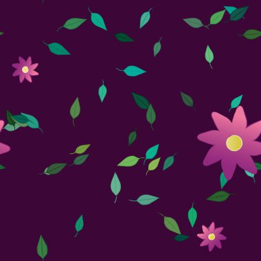 Çiçek arkaplanı, çiçek vektör illüstrasyonu