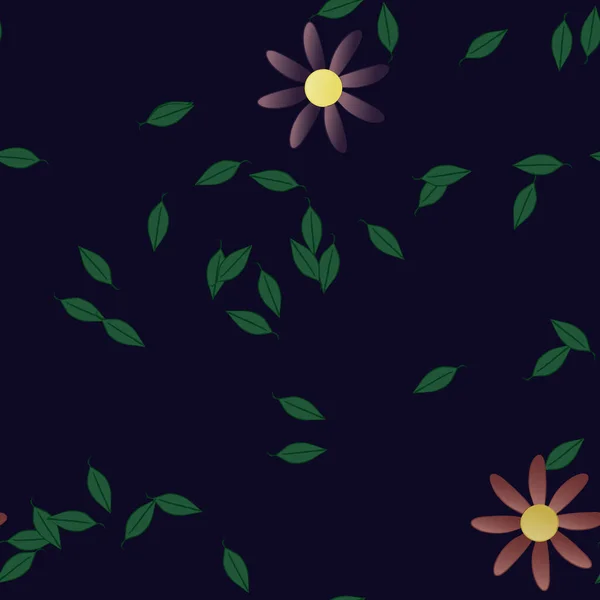 Sommer Blumen Hintergrund Vektor Illustration — Stockvektor