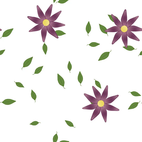 Sommer Blumen Hintergrund Vektor Illustration — Stockvektor