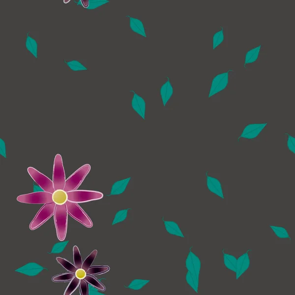 Fleurs Été Fond Illustration Vectorielle — Image vectorielle