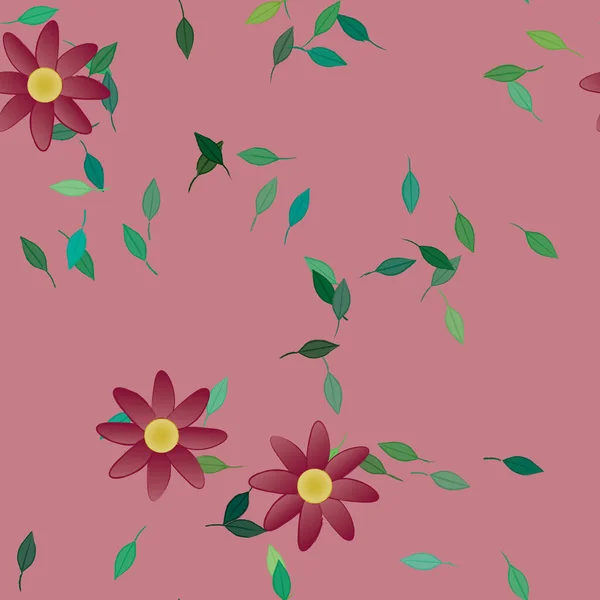 Fundo Floral Flor Fundo Padrão Flores Ilustração Vetorial — Vetor de Stock