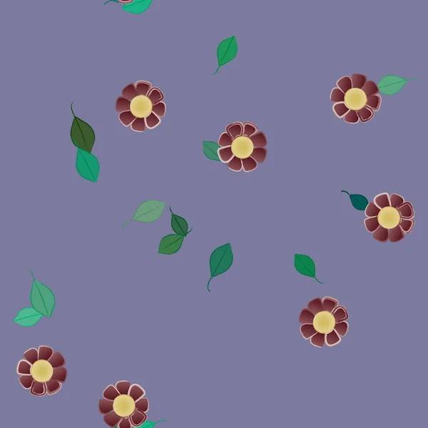 Fleurs Fleur Papier Peint Illustration Vectorielle — Image vectorielle