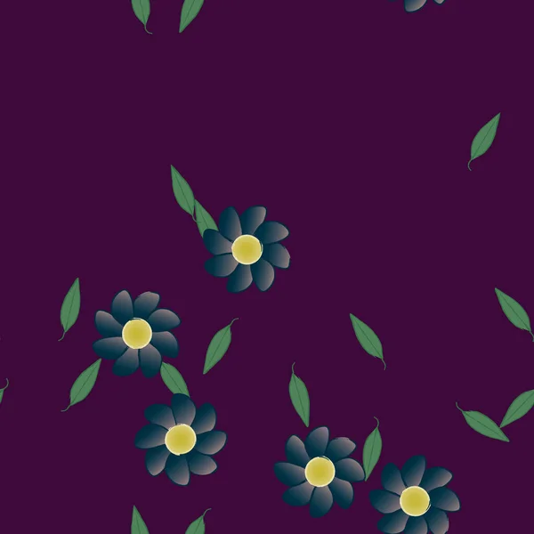 Fleurs Fond Floral Fleurs Fond Motif Illustration Vectorielle — Image vectorielle