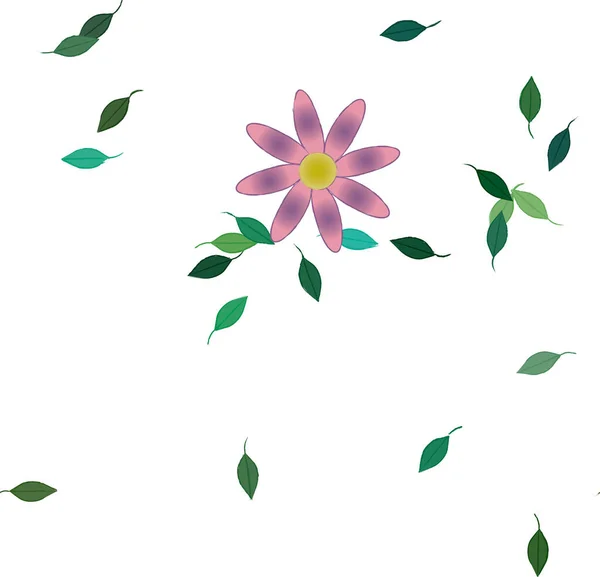Абстрактные Ботанические Цветы Рисунок Фона Цветочные Векторные Иллюстрации — стоковый вектор