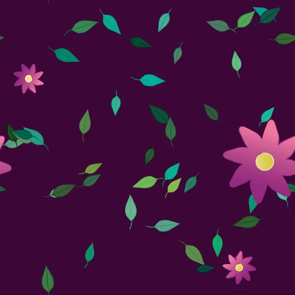 Blumen Hintergrund Blumen Vektor Illustration — Stockvektor