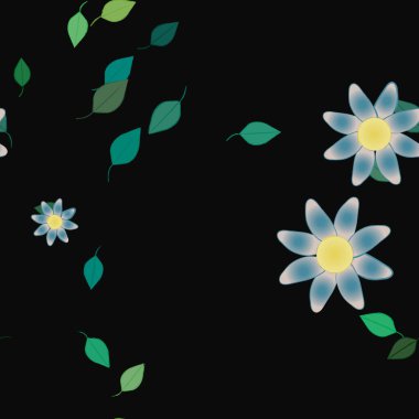 bahar çiçekleri arka planı, vektör illüstrasyonu