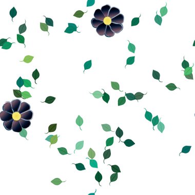 Çiçekli renkli çiçek arkaplanı, vektör illüstrasyonu