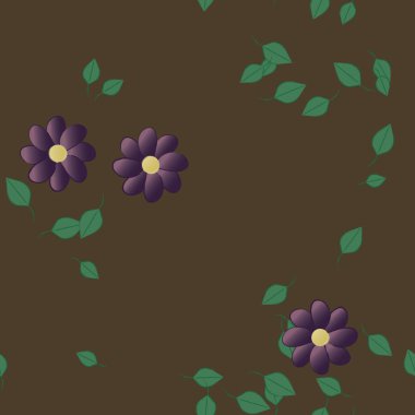 Renkli çiçek arkaplanı, çiçek vektör illüstrasyonu