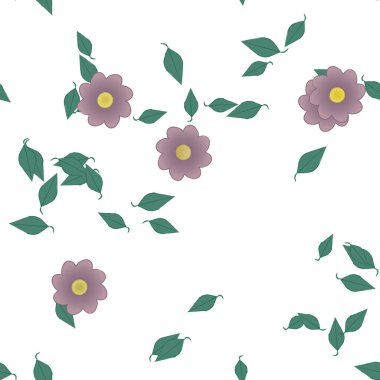 bahar çiçekleri arka planı, vektör illüstrasyonu