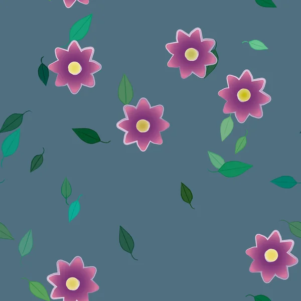 Lente Bloemen Achtergrond Vector Illustratie — Stockvector