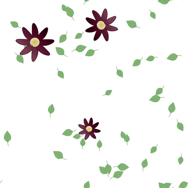 Frühling Blumen Hintergrund Vektor Illustration — Stockvektor