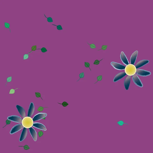 Fundo Floral Colorido Flores Ilustração Vetorial — Vetor de Stock