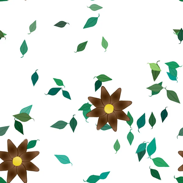 Farbigen Floralen Hintergrund Blumen Vektor Illustration — Stockvektor