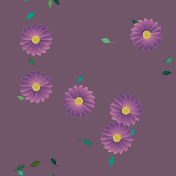 Sommer Blumen Hintergrund Vektor Illustration — Stockvektor