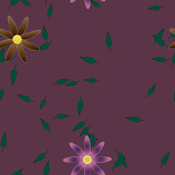 Wiosenne Kwiaty Tło Wektor Ilustracja — Wektor stockowy