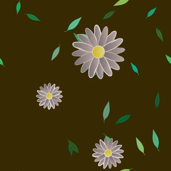Květiny Pozadí Vektorové Ilustrace — Stockový vektor