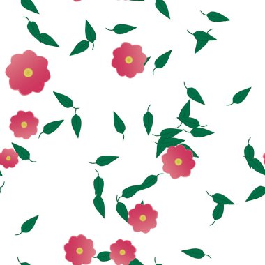 bahar çiçekleri arka planı, vektör illüstrasyonu