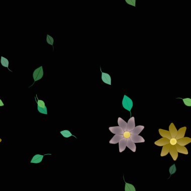 Renkli çiçek arkaplanı, çiçek vektör illüstrasyonu