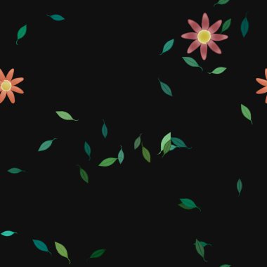 çiçek arkaplanı, vektör illüstrasyonu