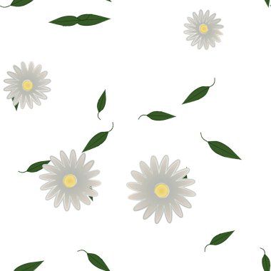 Çiçek yaprakları, çiçekler duvar kağıtları, vektör illüstrasyonları..