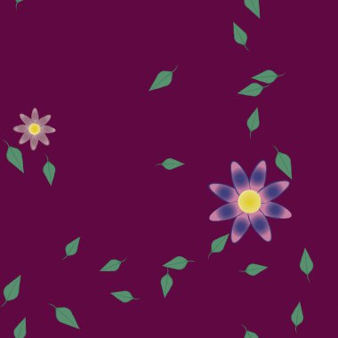 bahar çiçekleri arka planı, vektör illüstrasyonu