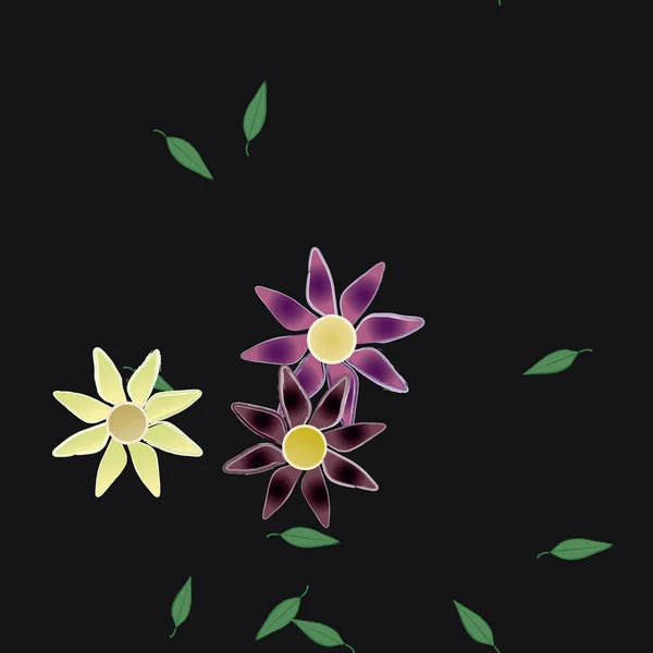 Fleurs Fleur Papier Peint Illustration Vectorielle — Image vectorielle