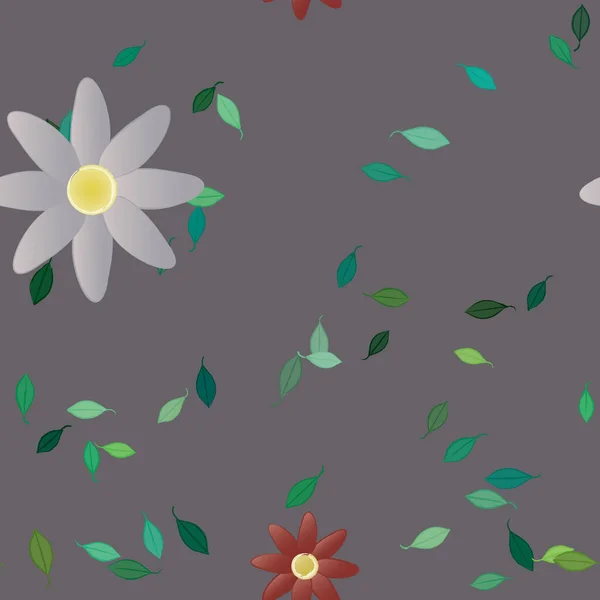 Fundo Flores Botânicas Ilustração Vetorial — Vetor de Stock