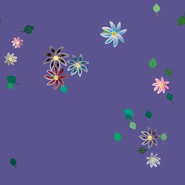 Frühling Blumen Hintergrund Vektor Illustration — Stockvektor