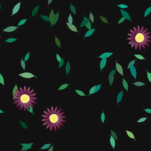 Flores Fundo Ilustração Vetorial —  Vetores de Stock