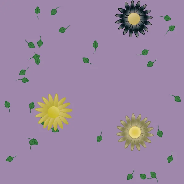 Fondo Floral Color Flores Vector Ilustración — Archivo Imágenes Vectoriales