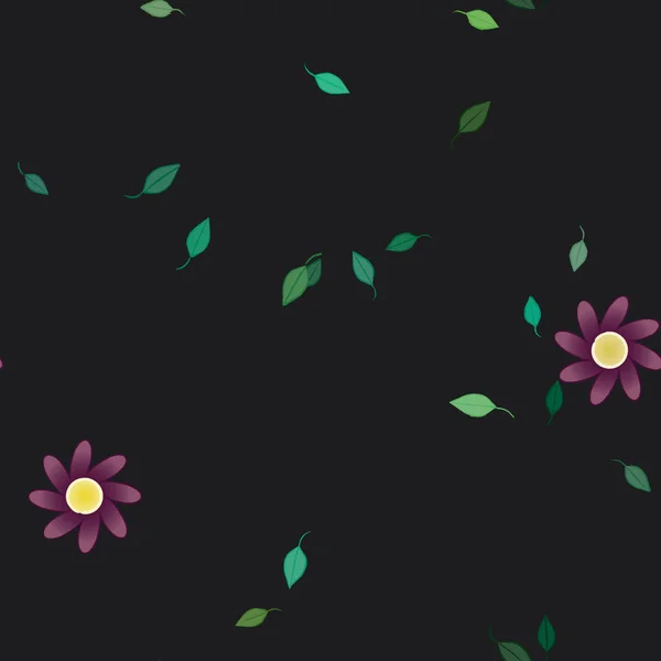 Fleurs Printemps Fond Illustration Vectorielle — Image vectorielle