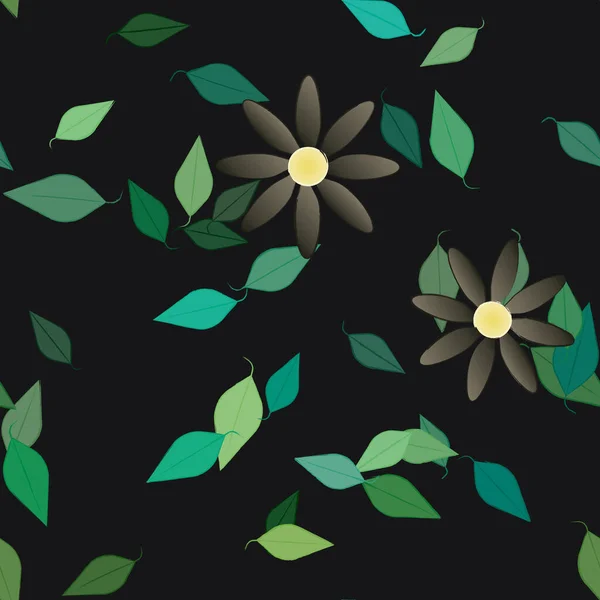 Gekleurde Bloemen Achtergrond Bloemen Vector Illustratie — Stockvector