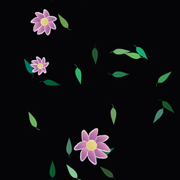 Primavera Flores Fundo Ilustração Vetorial — Vetor de Stock