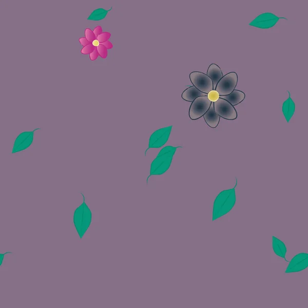 Flores Primavera Fondo Vector Ilustración — Archivo Imágenes Vectoriales