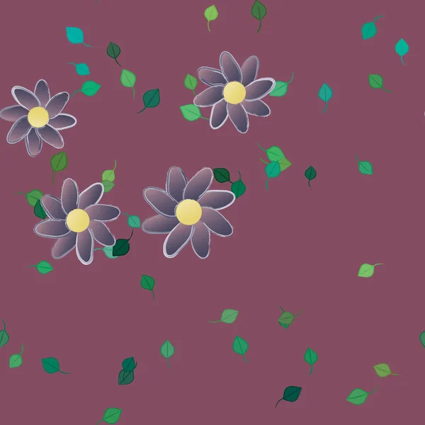 Květiny Květ Tapety Vektorové Ilustrace — Stockový vektor