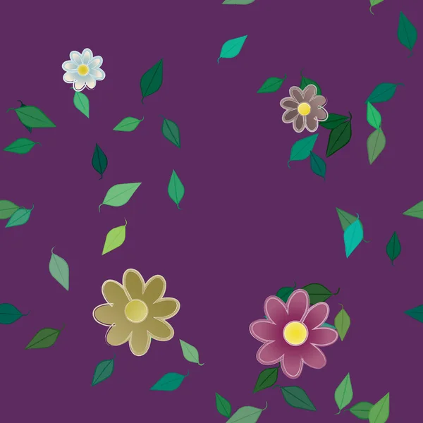 Frühling Blumen Hintergrund Vektor Illustration — Stockvektor