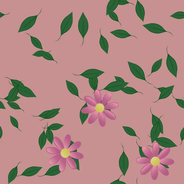 Frühling Blumen Hintergrund Vektor Illustration — Stockvektor