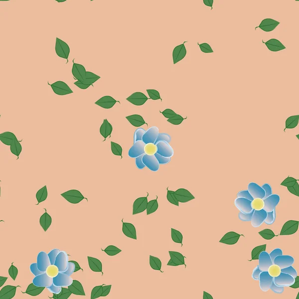 Fleurs Botaniques Fond Illustration Vectorielle — Image vectorielle