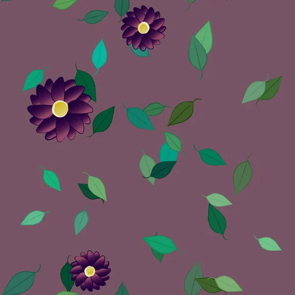 Bloemen Bloei Behang Vector Illustratie — Stockvector