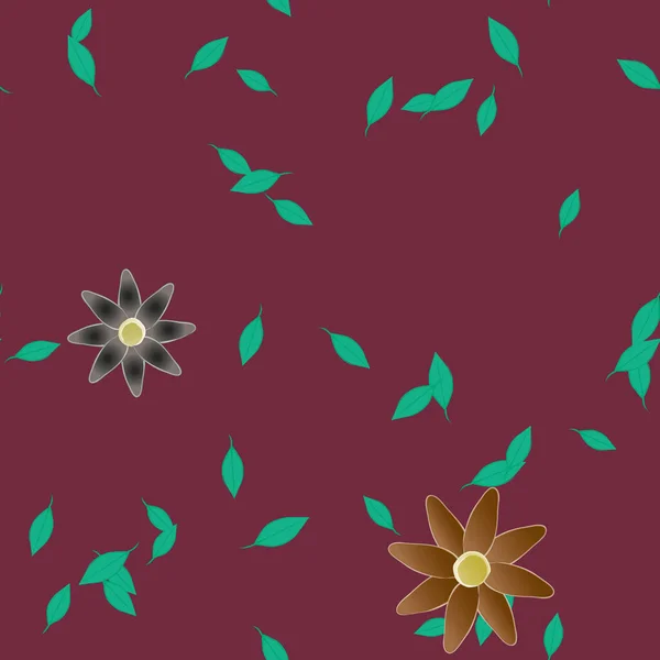 Fleurs Fleur Papier Peint Illustration Vectorielle — Image vectorielle