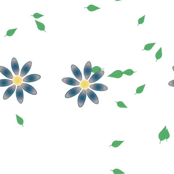 Flores Primavera Fondo Vector Ilustración — Vector de stock