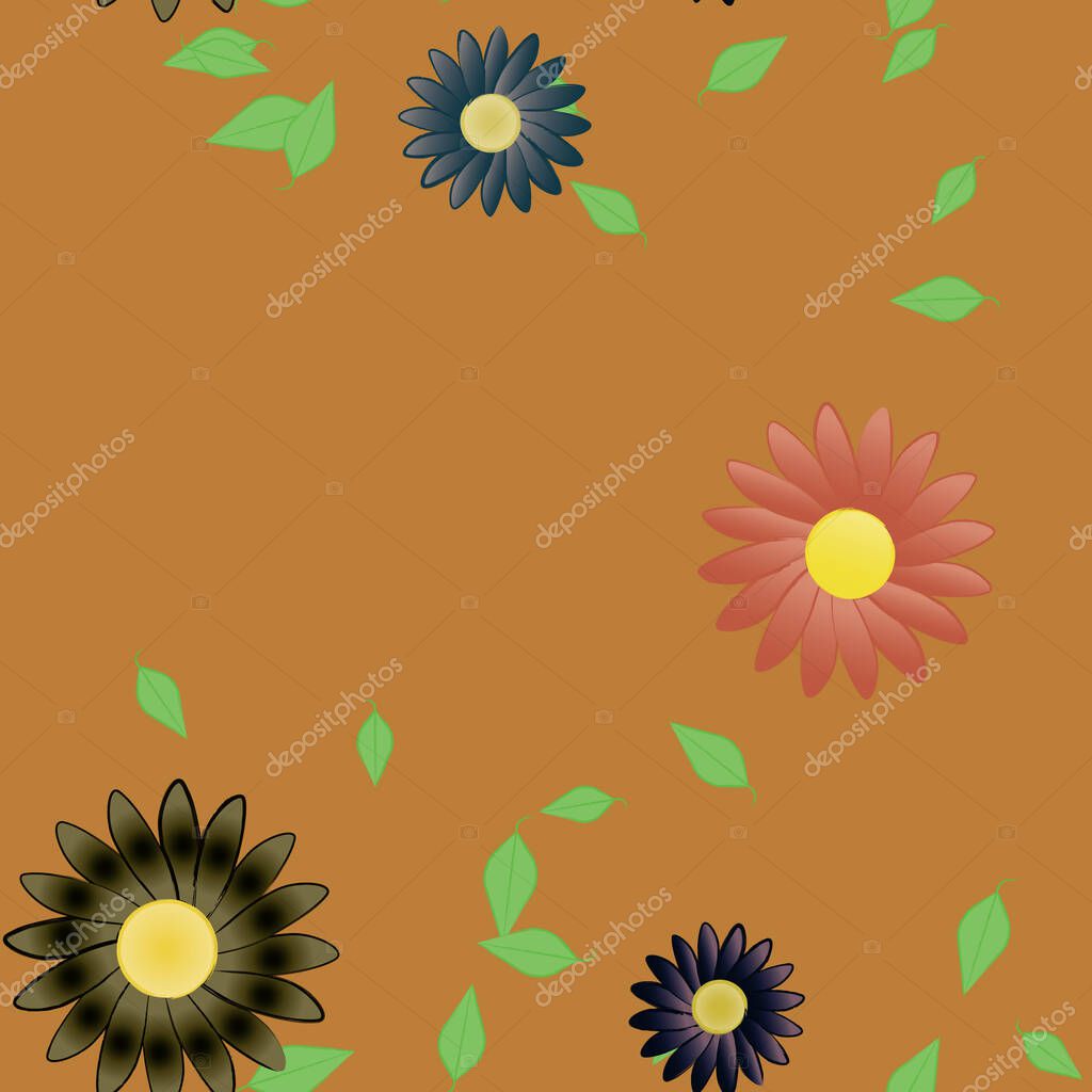 Follaje Flores Flores Florecen Fondo Pantalla Vector Ilustración Vector de  stock por ©GeometricPatterns 422961480, image size:1024x1024