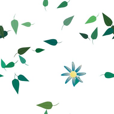 Çiçek yaprakları, çiçekler duvar kağıtları, vektör illüstrasyonları..