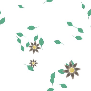 Renkli çiçek arkaplanı, çiçek vektör illüstrasyonu