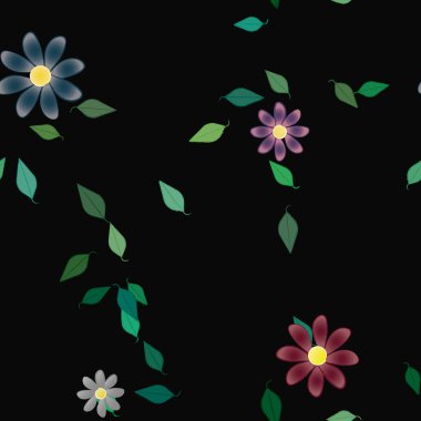 çiçek arkaplanı, vektör illüstrasyonu