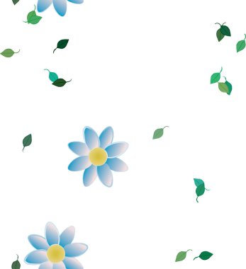 Çiçek yaprakları, çiçekler duvar kağıtları, vektör illüstrasyonları..